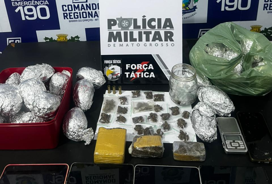 Força Tática prende dupla e apreende drogas e ovos de Páscoa que seriam distribuídos por facção criminosa em MT