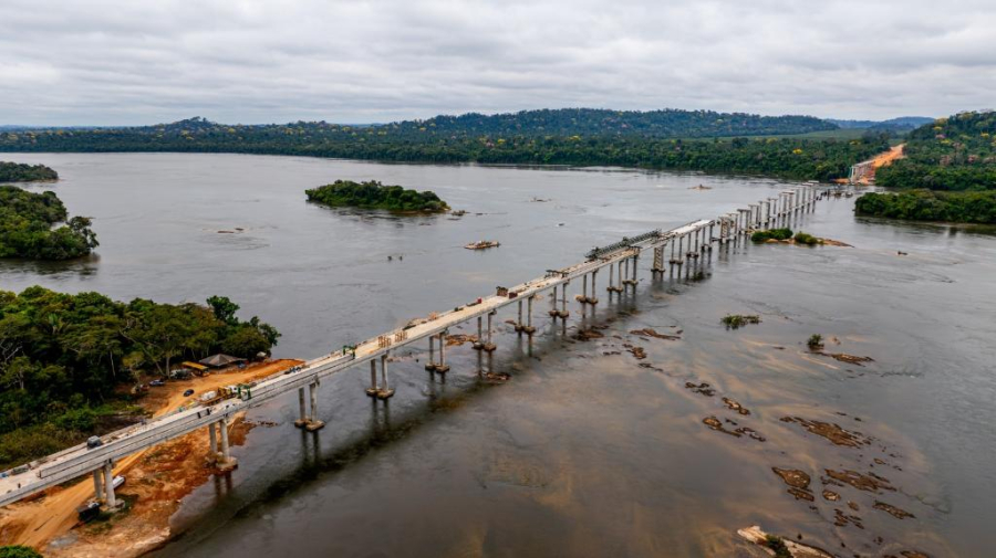 Maior ponte de MT avança e conecta região noroeste com a BR-163 